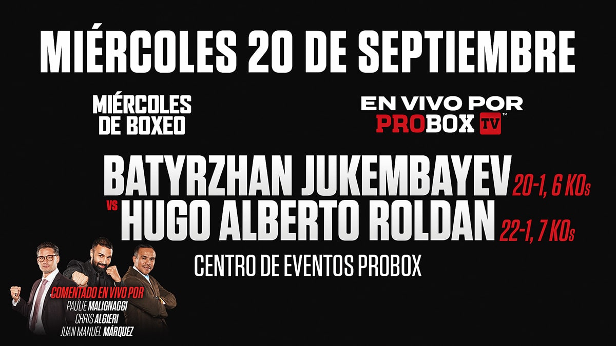 Batyrzhan Jukembayev vs. Hugo Alberto Roldán