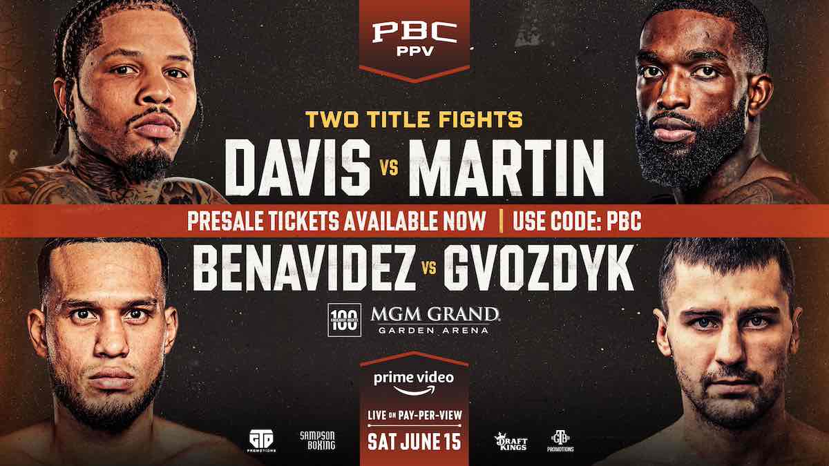 Davis vs. Martin y Benavidez vs. Gvozdyk