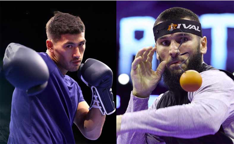 Bivol y Beterbiev entrenando