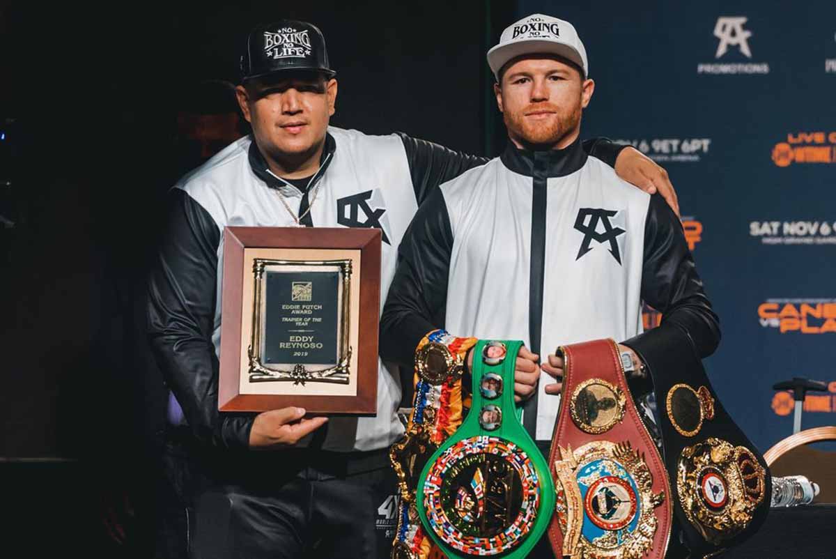 Eddy Reynoso y Saúl "Canelo" Álvarez