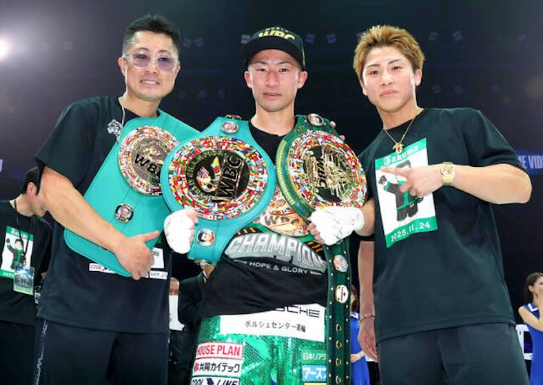 Inoue Sr,. Takuma Inoue y Naoya Inoue