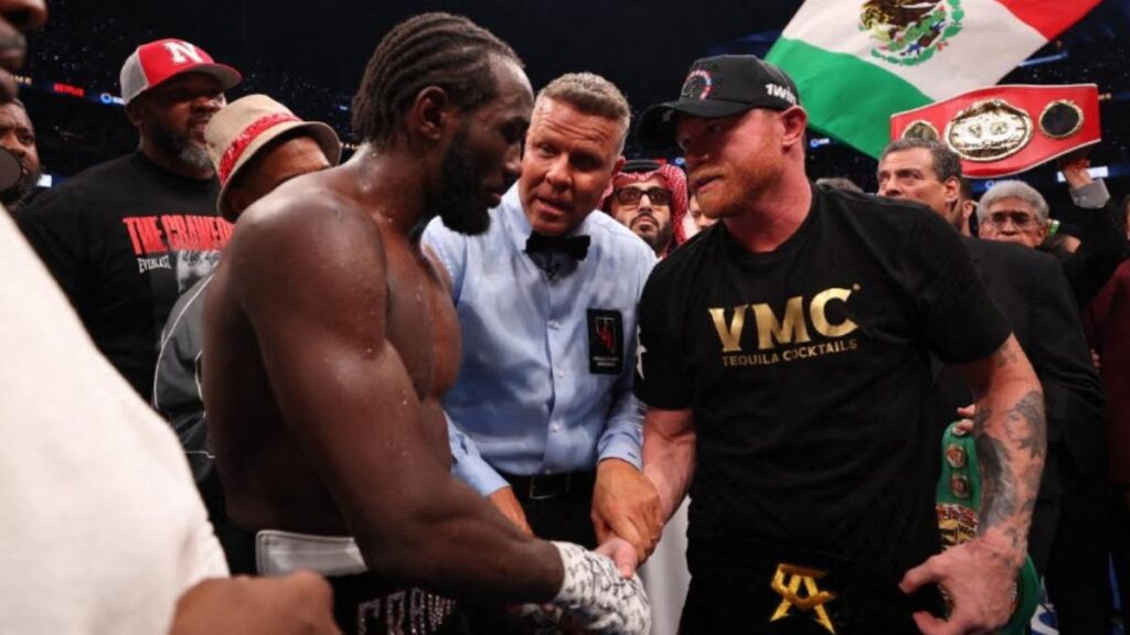 Crawford y Canelo tras el combate