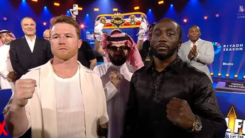 Canelo y Crawford en Riah