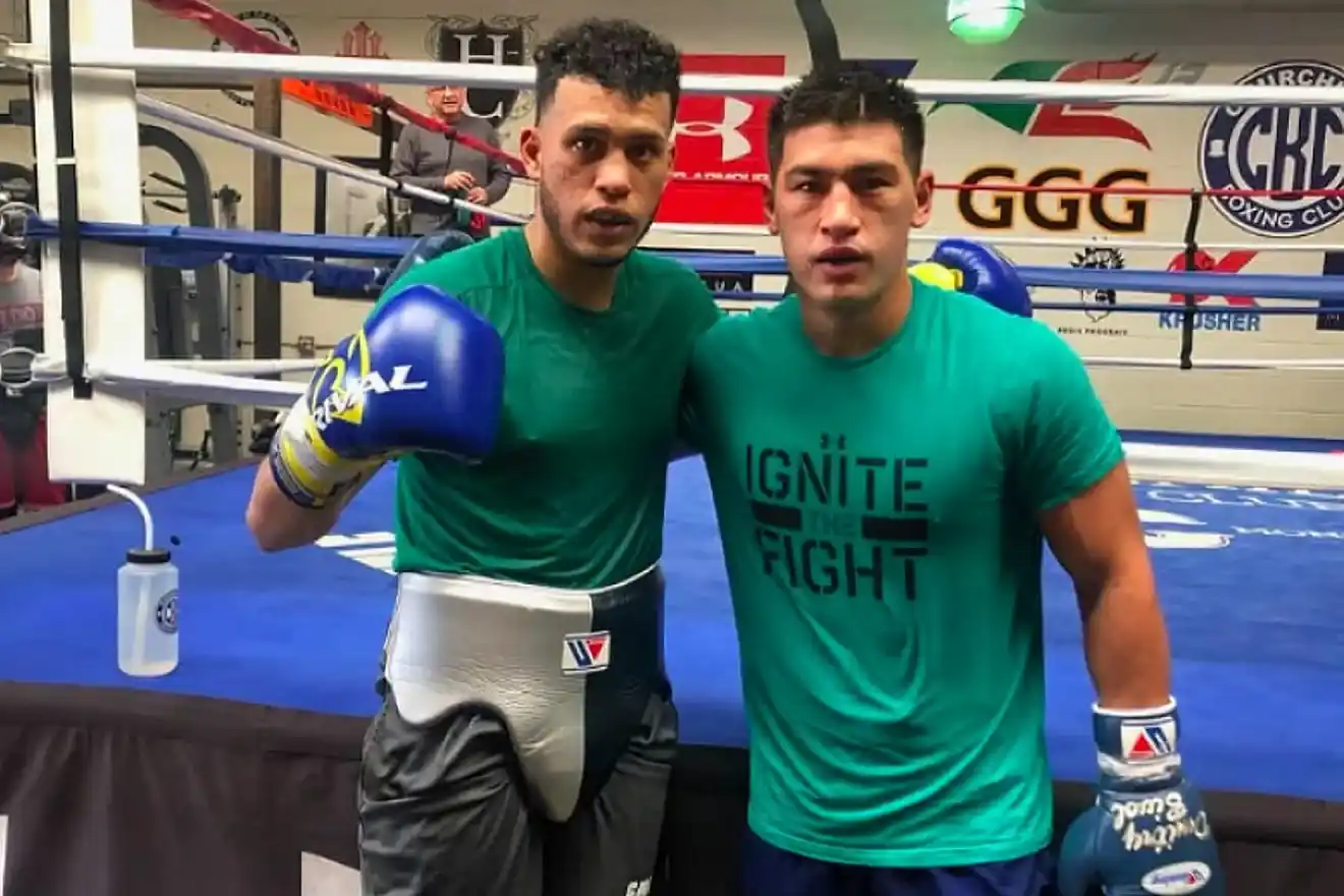 David Benavidez y Dmitry Bivol